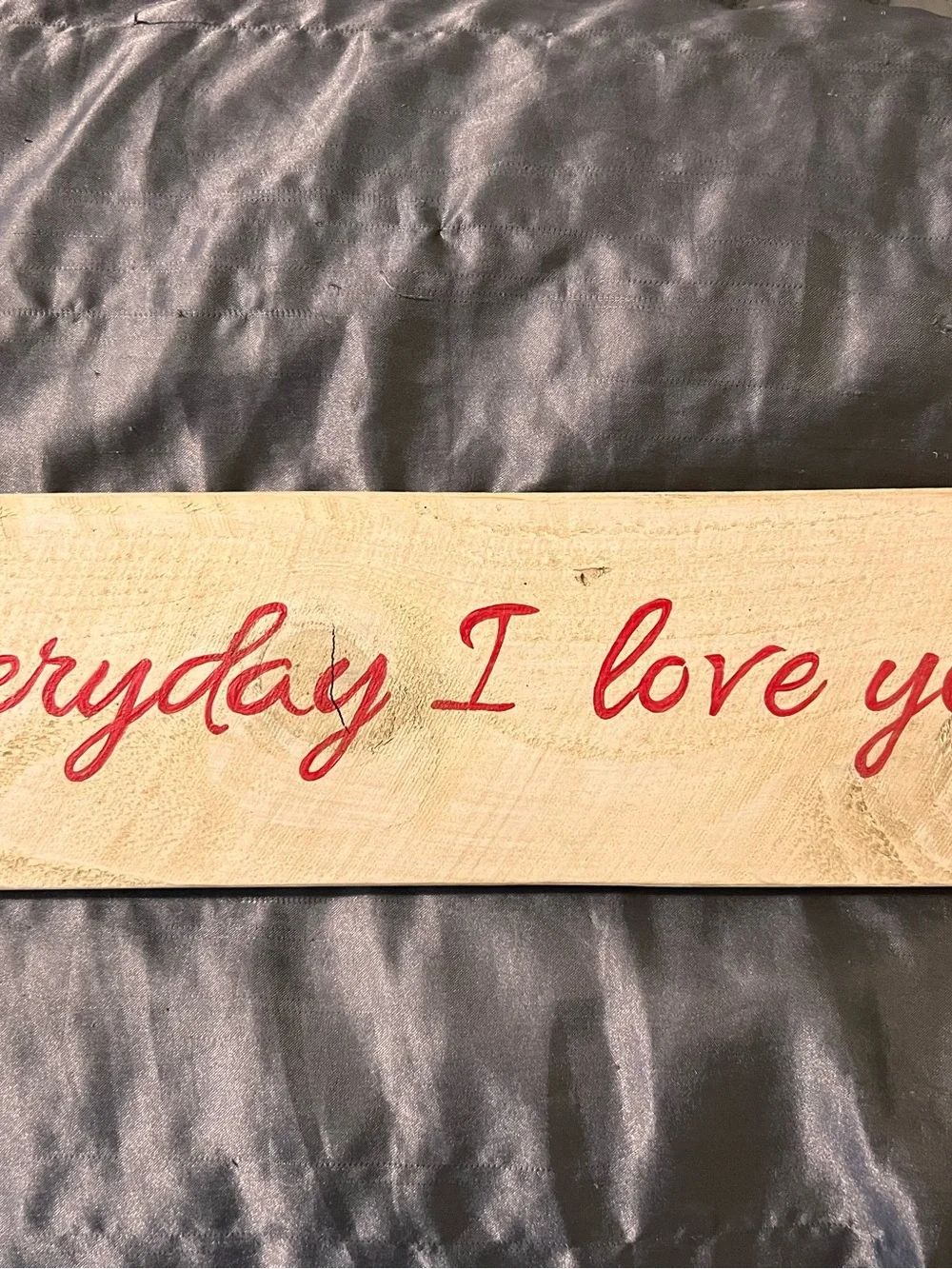 Handcrafted Wooden Wall Sign 